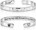 Carviell Bracelets for Women – 100+ Meaningful Engraved Messages – Solid 316L Surgical Stainless Steel Cuff Bracelet – Gift Ready
