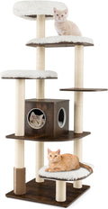 PETSITE Tall Cat Tree for Indoor Cats, 71 Inches Multi-Level Modern Cat Tower by PETSITE