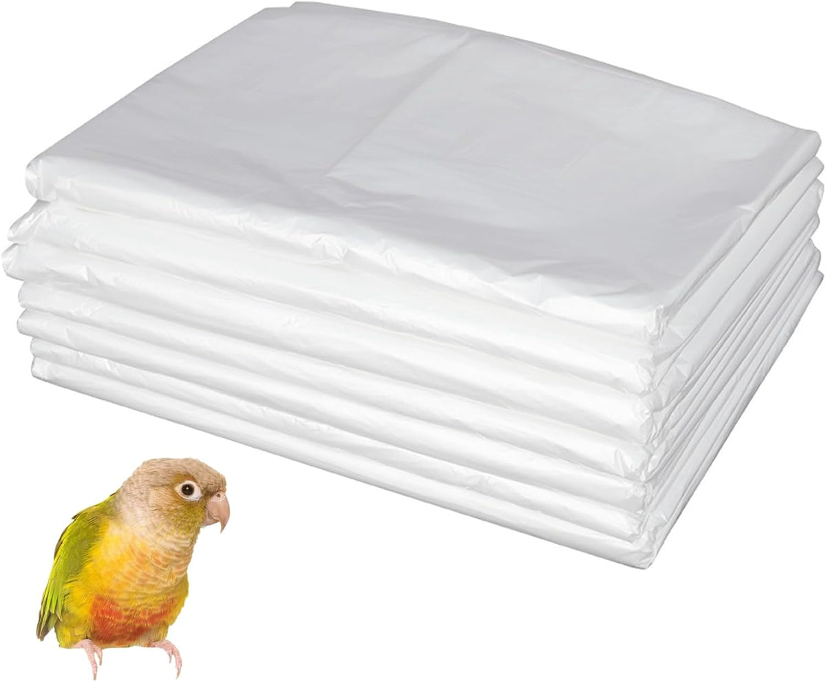 50Pcs Disposable Bird Cage Liner, Plastic Parrot Birdcage