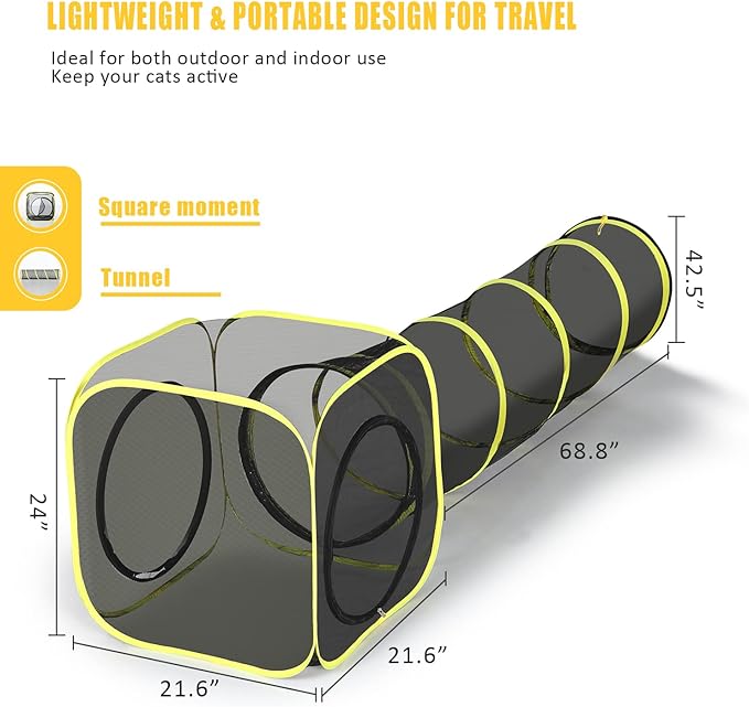 Outdoor Cat Enclosure & Tunnel - Image 7