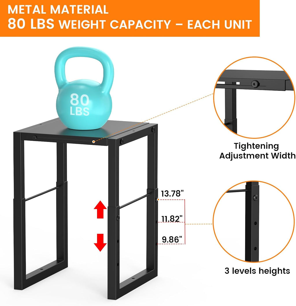 LIDTOP Locker Organizer Shelf Metal, Adjustable Width & Height Shelf