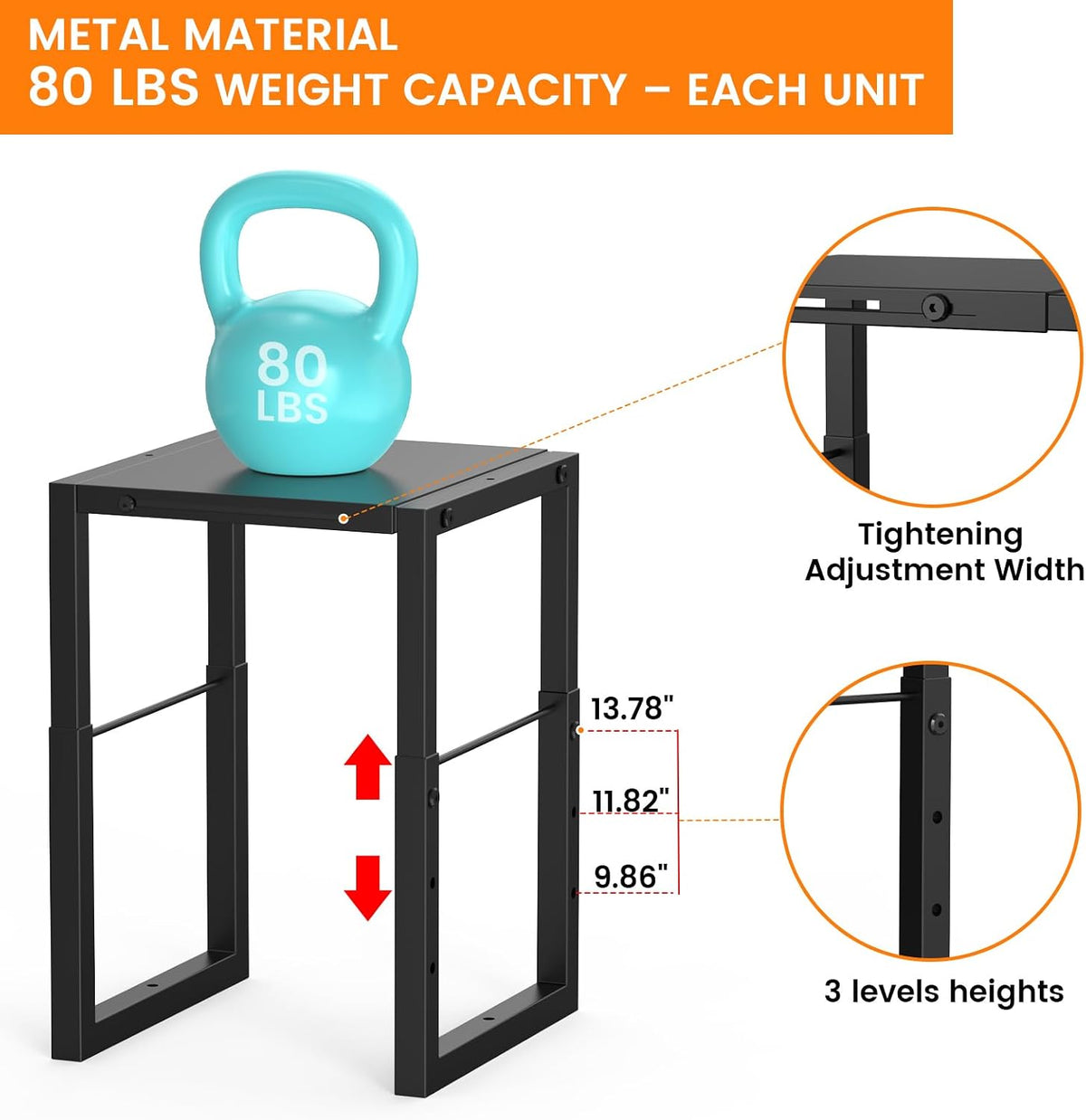 LIDTOP Locker Organizer Shelf Metal, Adjustable Width & Height Shelf