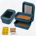Mealworm Breeding Kit - 3-Layer Worm Farm Container with Sifting Tray for Live Mealworms, Superworms & Reptile Feeder Insects-2Pack