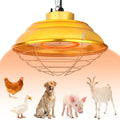 600W Chicken Coop Heat Lamp, 2-Stage Brooder Heater for Chicks