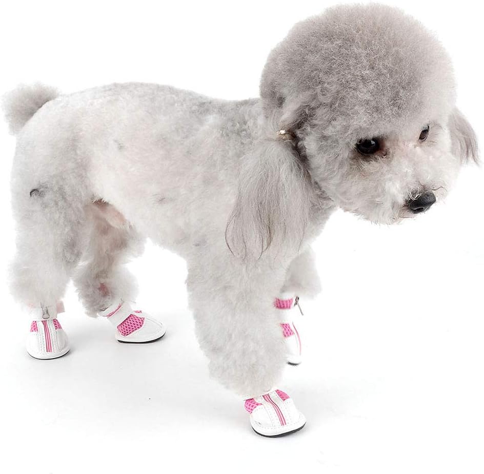Zunea Small Dog Shoes for Hot Pavement, Breathable Mesh Summer Puppy Boots