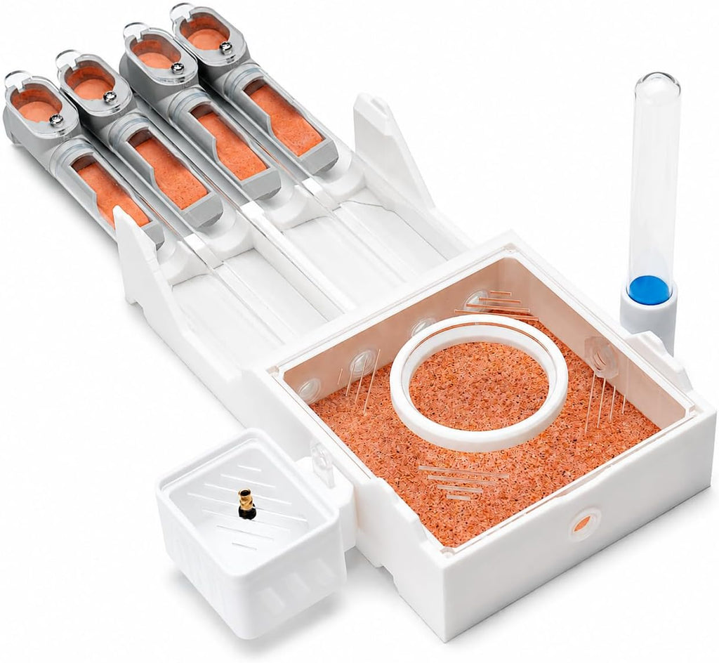 StackCore Stackable Series - White Habitat-(Flat Ant Nest) with Starter Tool Kit