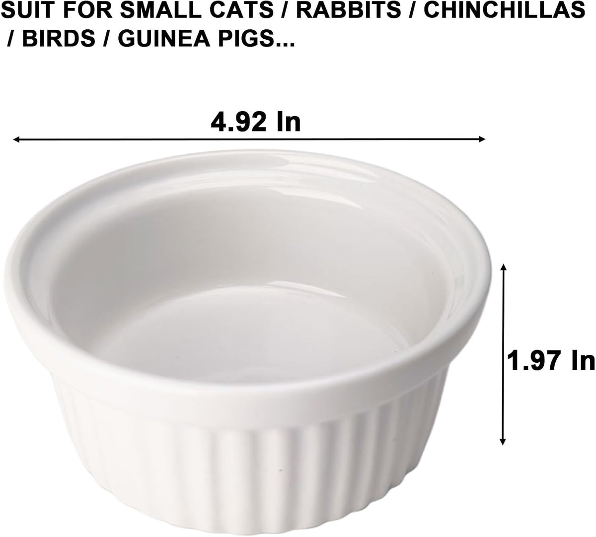 Ceramic Hanging Pet Bowl Bird Cage Feeder