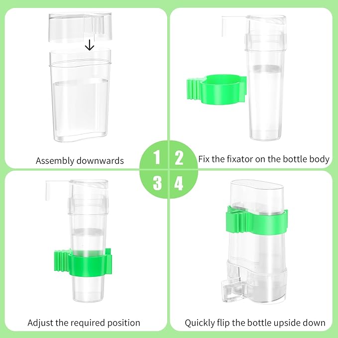 CLPOAWC Bird Water Dispenser, Bird Cage Feeder, Parakeet Cage Accessories - Image 5