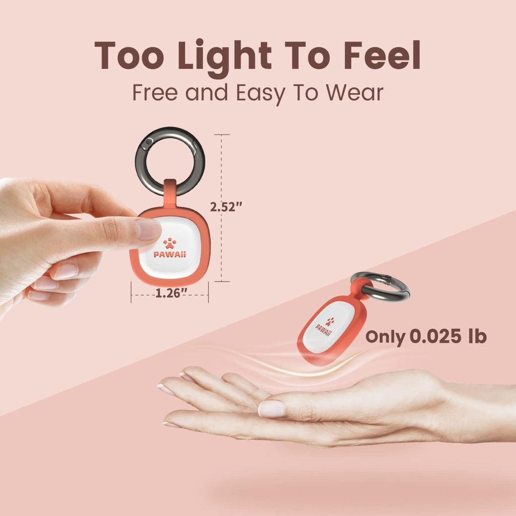 Pawaii Dog ID Tag, Silent Silicone QR Code Tag, Scan Alerts, No App, 1 Pack