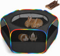 Small Animal Playpen, Black & Rainbow