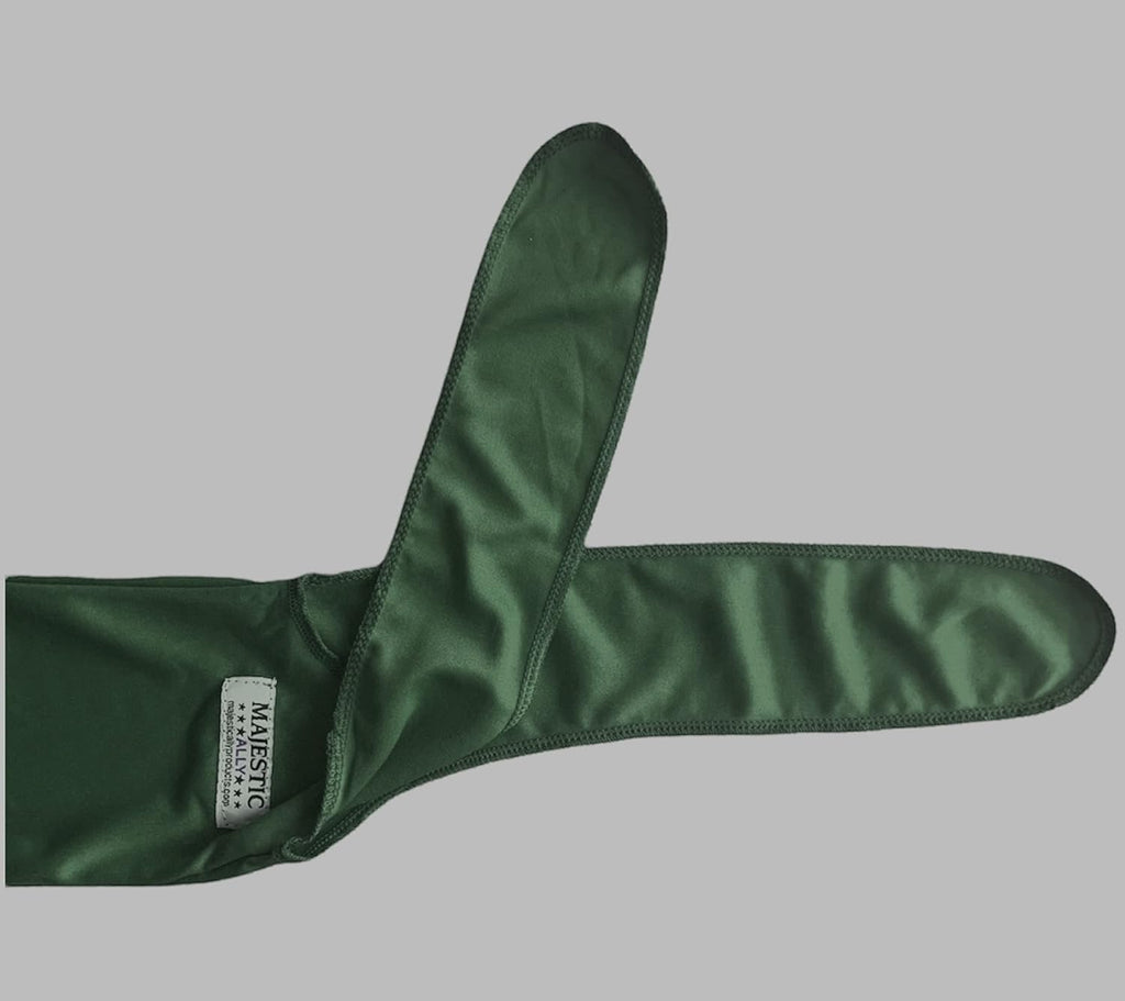 Majestic Ally Lycra Tail Bag for Horses - to Keep The Tail Clean and Protected - Set of 2 (Hunter Green)
