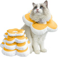 Cat Cone Collar,Cute Flower Waterproof Elizabethan e Collar for Cat and Small Dog Anti-Bite Lick Wound Healing Protective Neck Cone After Surgery Recovery Collar for Small Pet,All-Season Style