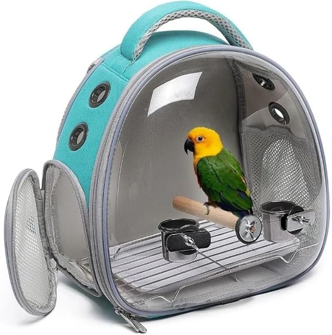 Bird Travel Carrier: Portable Backpack Cage by Unknown