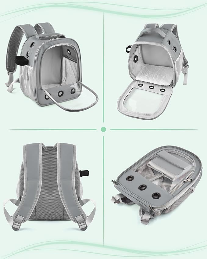 Guinea Pig Carrier Backpack, Portable Small Pet Travel Carriers - Image 4