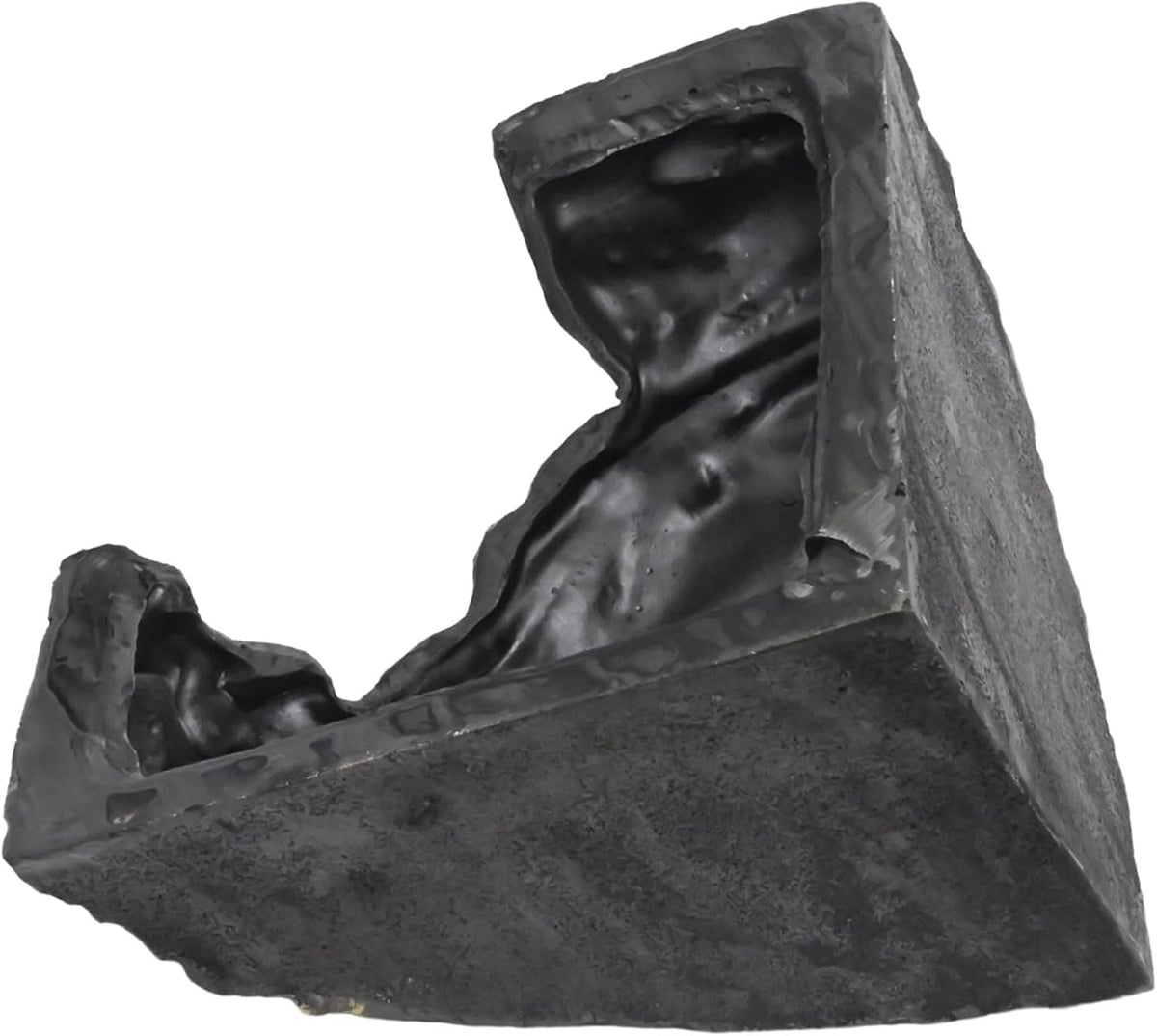 EATAKWARD Gecko Hide Shale Scape Step Ledge, Reptile Cave Hideout Tank Accessories Decorations, Ideal for Reptiles, Amphibians, Leopard Gecko, Lizard, Frogs, Turtle (Like Stone, 6 * 6 * 4inch)