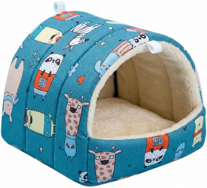 Guinea Pig Hideout 4 Pack Cozy Cave Small Animal Bed 9.8 Inch