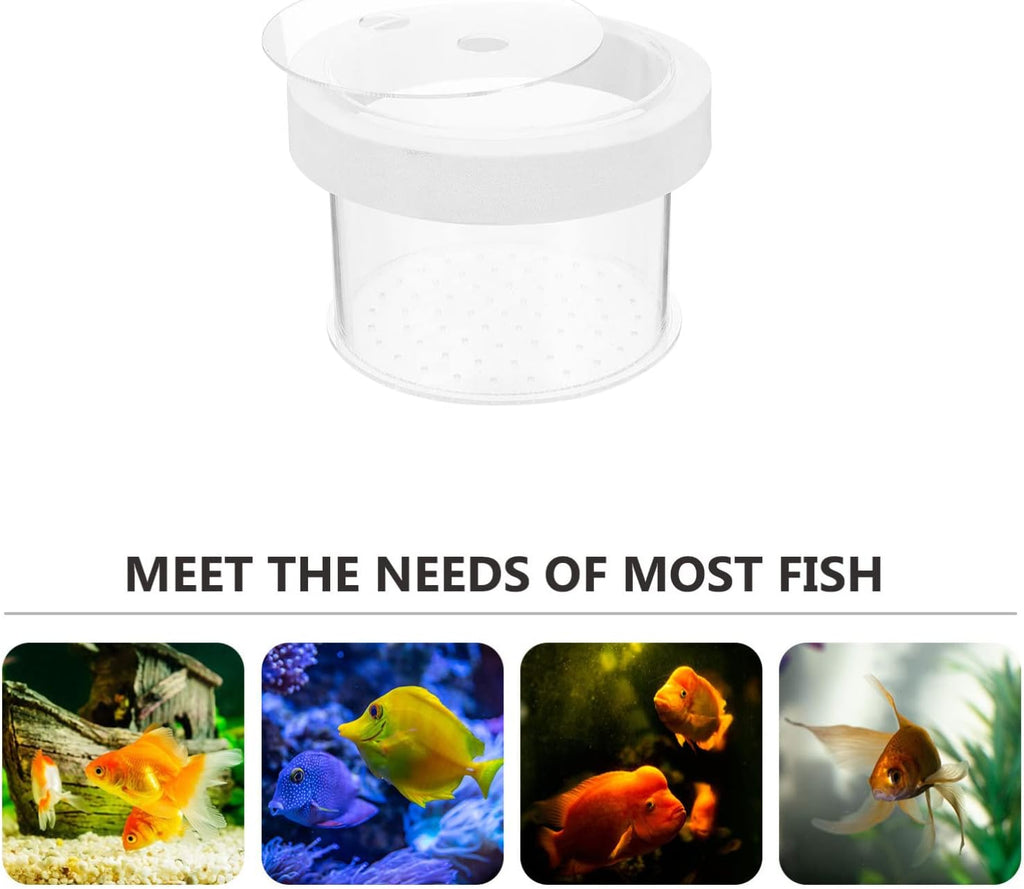 Ipetboom Floating Aquarium Breeding Box with Lid Fish Tank Separate Box for Guppy Fry Small Fish and Baby Transparent Nursery Isolation Container for Tank Separation and Breeding