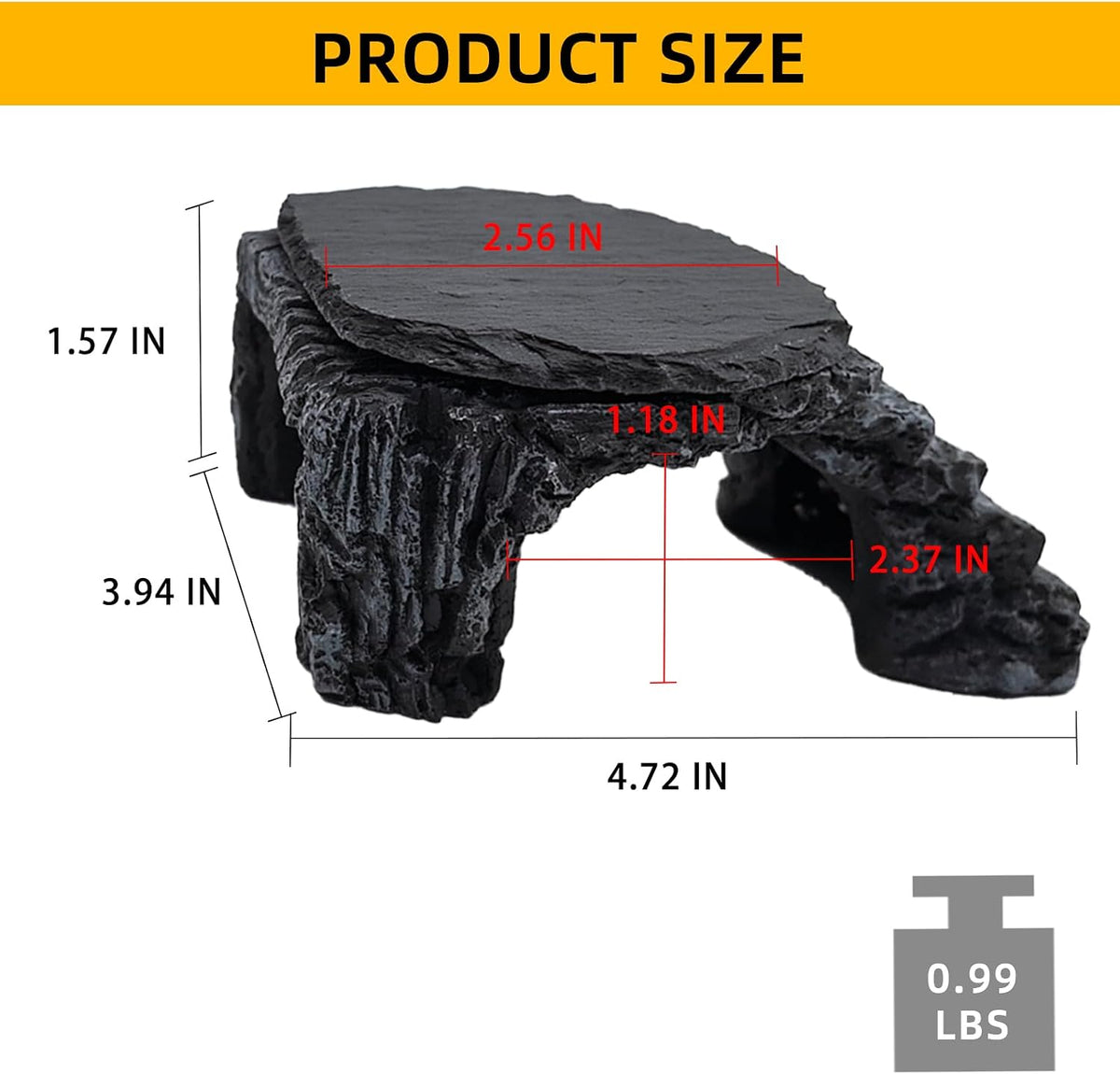 Reptile Basking Platform Crested Gecko Hide Leopard Gecko Tank Accessories