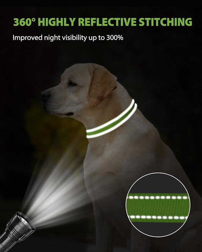 Joytale Large Dog Collar, Reflective and Adjustable Nylon Pet Collar - Image 5