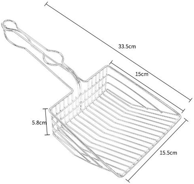 Cat Litter Scoop, Durable Metal Pet Kitty Kitten Sifter Heavy Duty - Image 8