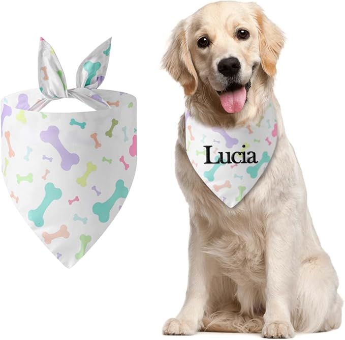Personalized Dog Bandana Easter Custom Pet Scarf by Ulicoprofessionalpersonalized