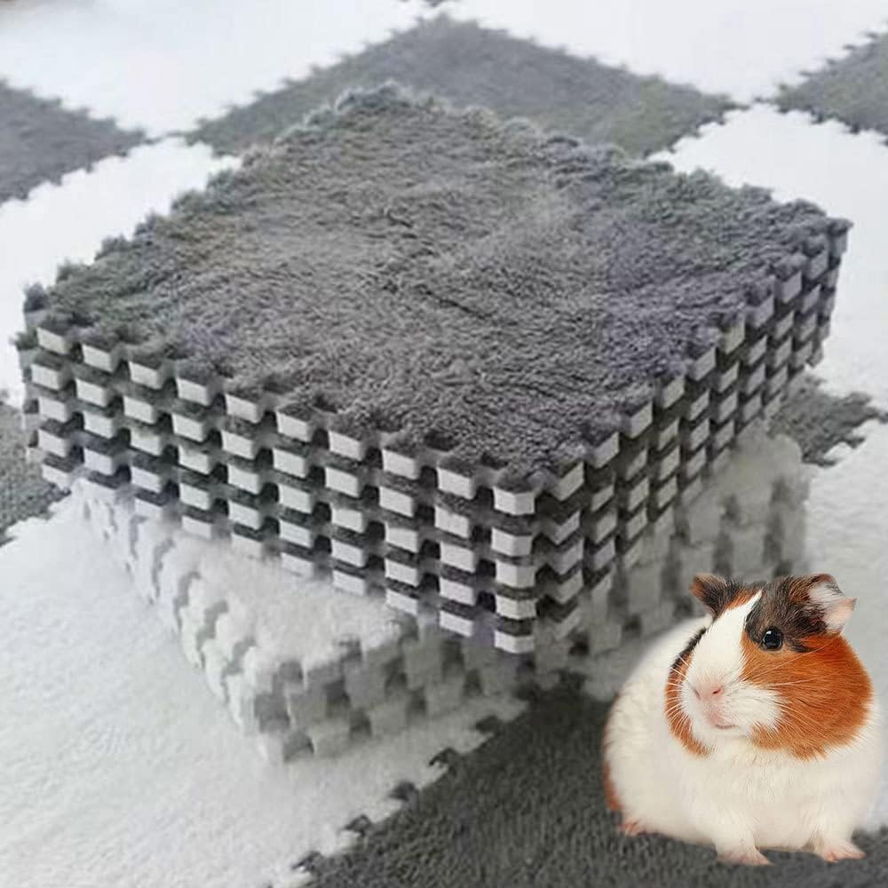 2PCS Rabbit Scratch Mat Natural Sisal, 10Pcs 11” x 11” Guinea Pig Pads