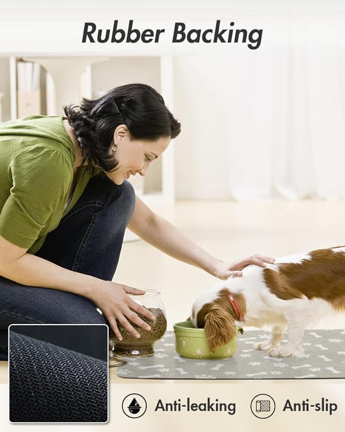 MontVoo Dog Food Mat-Pet Feeding Mat - Image 6