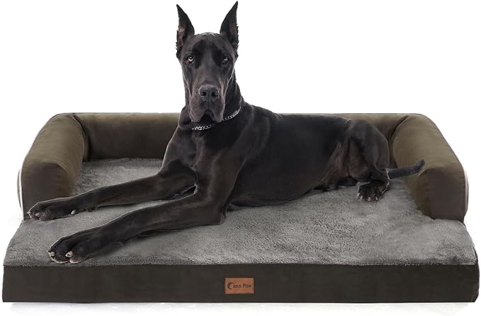 Orthopedic XXL Dog Beds, Waterproof Egg Crate Foam Big Pet Bed by CasaPaw