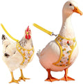 Chicken Harness with Leash, Duck Harness Vest for Goose Hans Yellow, Medium