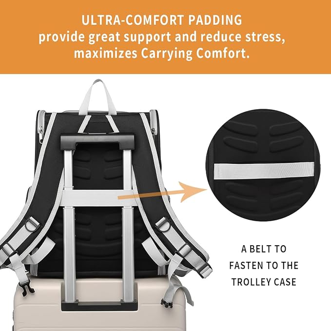 Cat Backpack Carrier for Small Dogs and Medium cat Puppy Kitten Bunny Pet - Image 8