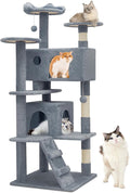 Athena Collection Cat Tree, 54 Inch Multi-Level Cat Activity Center by AthenaCollectionFurniture