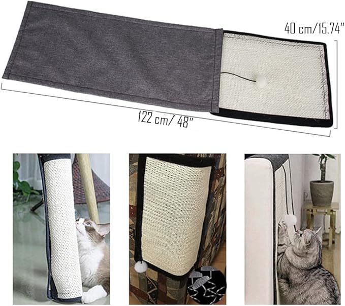 HAOZAIKEJI Cat Scratcher Mat Sofa Protector Natural Sisal Cat Scratching Mat - Image 4