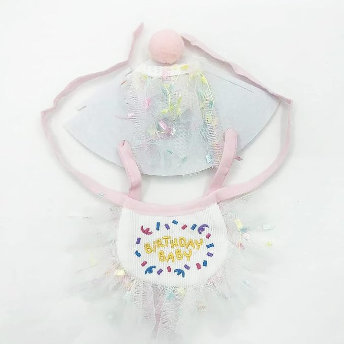 2 PCS Cat Doggy Party Hat & Bib Set - Image 5