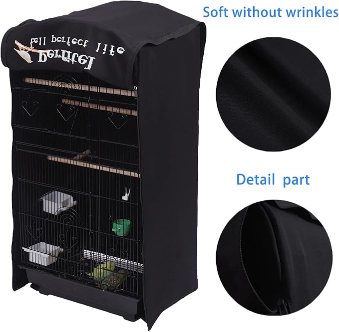 Bird Cage Cover Good Night Birdcage Cover Black-Out Birdcage Cover Durable - Image 5