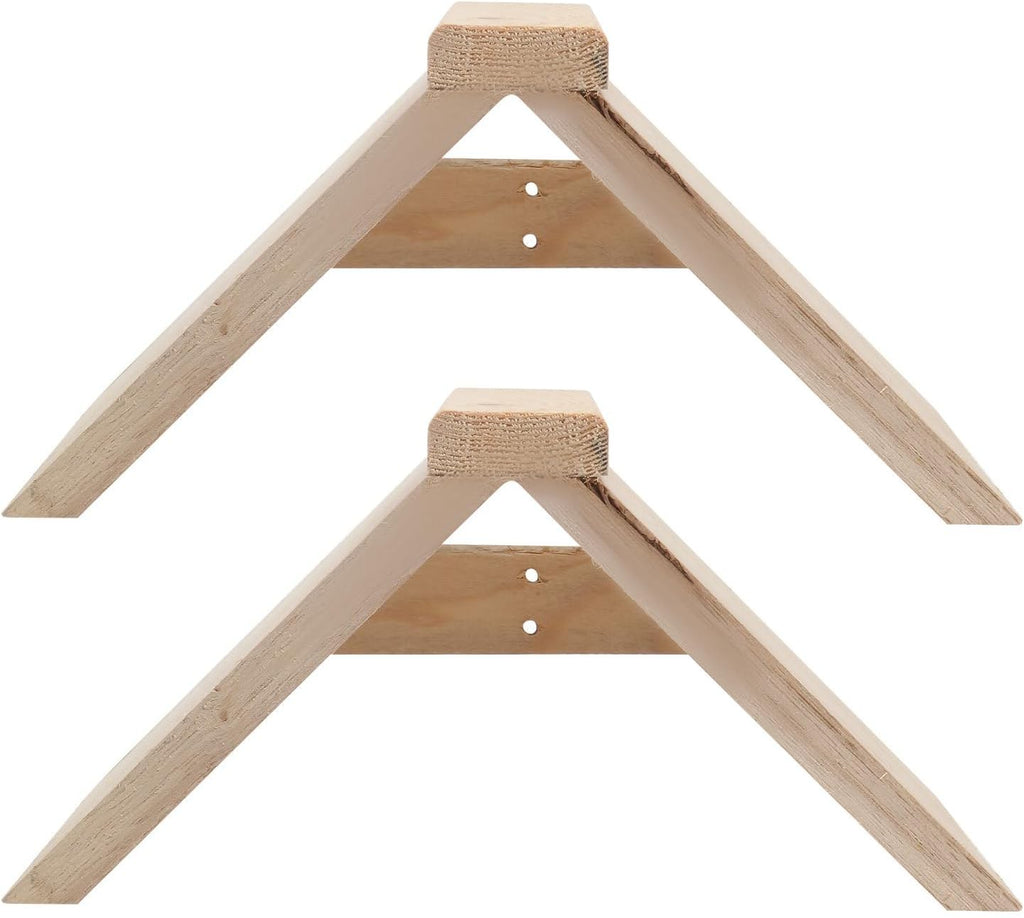 POPETPOP Dove Rest Stand : 2Pcs Wooden Pigeon Perch Bird Perch Stand for Pigeons Doves Parrots - Easy to Install, 8.65X4.72X4.72in