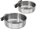 Medium+Large Bird Feeding Dish Cups, Parrot Food Bowl Cage by DVHEY
