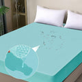 Waterproof Mattress Protector Full, Fitted Sheet Style Breathable Cooling by OHANO