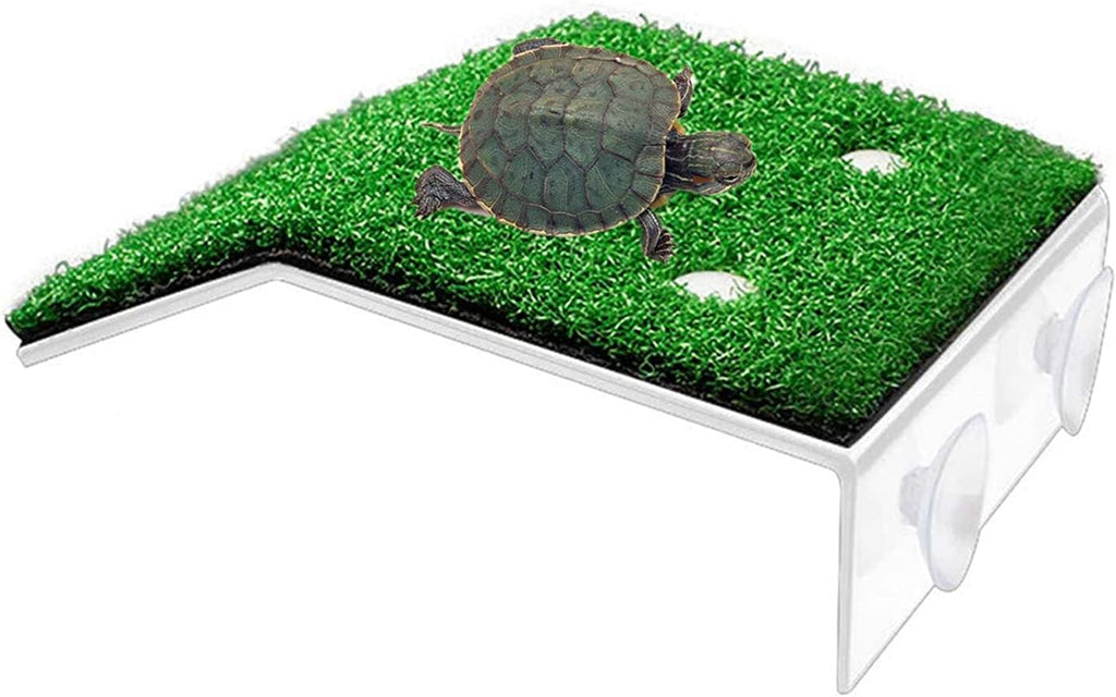 XMHF Turtle Basking Platform, Tortoise Ramp Reptile Ladder Resting Terrace Fish Tank Aquarium Turtle Dock Floating Decor for Reptile Frog Terrapin Large