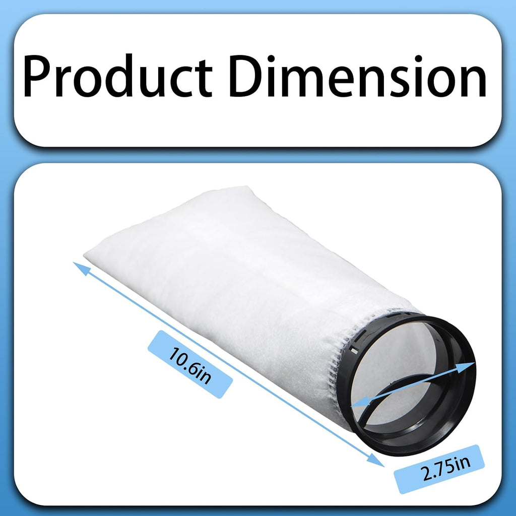 2 Pack 2.75 Inch 225 Micron Filter Sock Fits Waterbox Aquarium Models, Fits Eshopps Aquarium Models, Fits Fiji Cube Aquariums, Also Fits all 2.75" Filter Sock Holders, Check SIZE First