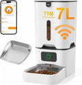 7L Automatic Cat Feeder, WiFi Timed Food Dispenser for Cats Small Pets