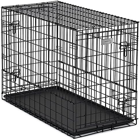 MidWest Homes for Pets Solutions Series Large Side-by-Side SUV Dog Crate, Double Door Folding Metal Cage Designed to Fit in SUVs & Vans, for Dogs up to 90 Lbs