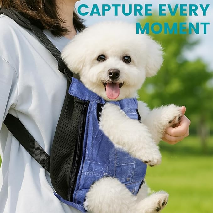 Dog Backpack Carrier, Front Pocket - Image 7