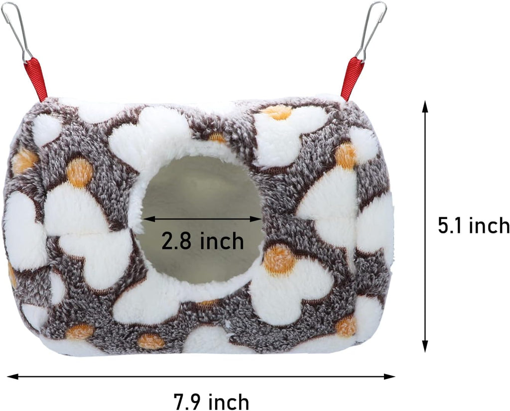 Wontee Hamster Hammock Warm Bed House Small Animal Hideout for Hamsters Gerbil Young Rat Mouse (Coffee)