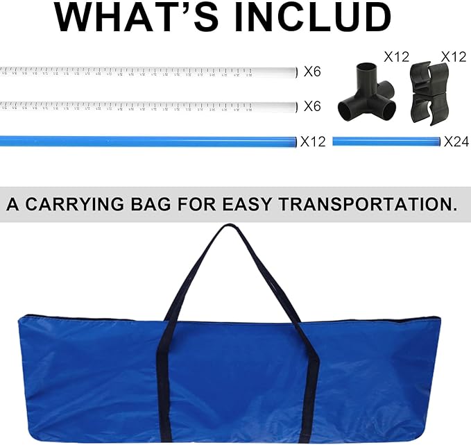 6 Pcs Dog Agility Training Equipments Dog Agility Jumps Hurdles Adjustable - Image 4