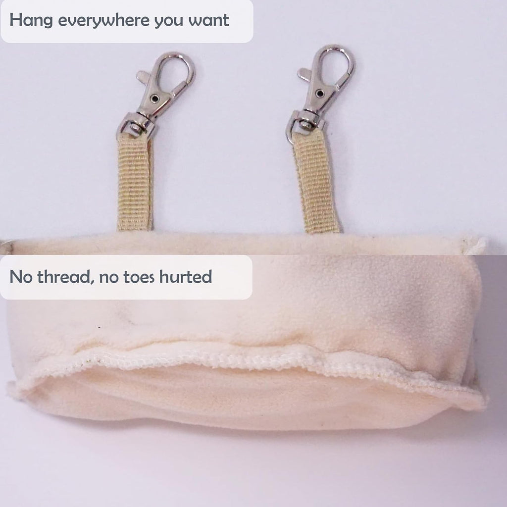 Sugar Glider Sleeping Pouch,Large 7.9'*9.8' Cage Hanging Bag,Breathable Cage Accessories & Toys for Sugar Gliders,Rats,Ferrets, Hamsters, Sack Swing Hanging Bed for Gliders Rat Hedgehog Hamster