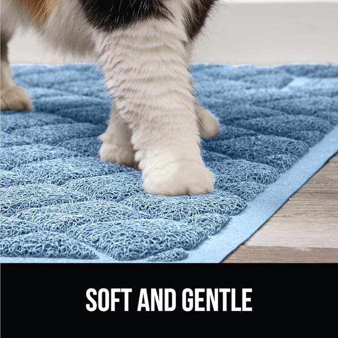 GORILLA GRIP Cat Litter Box Mat, Water Resistant, US Designed Kitty Litter - Image 8