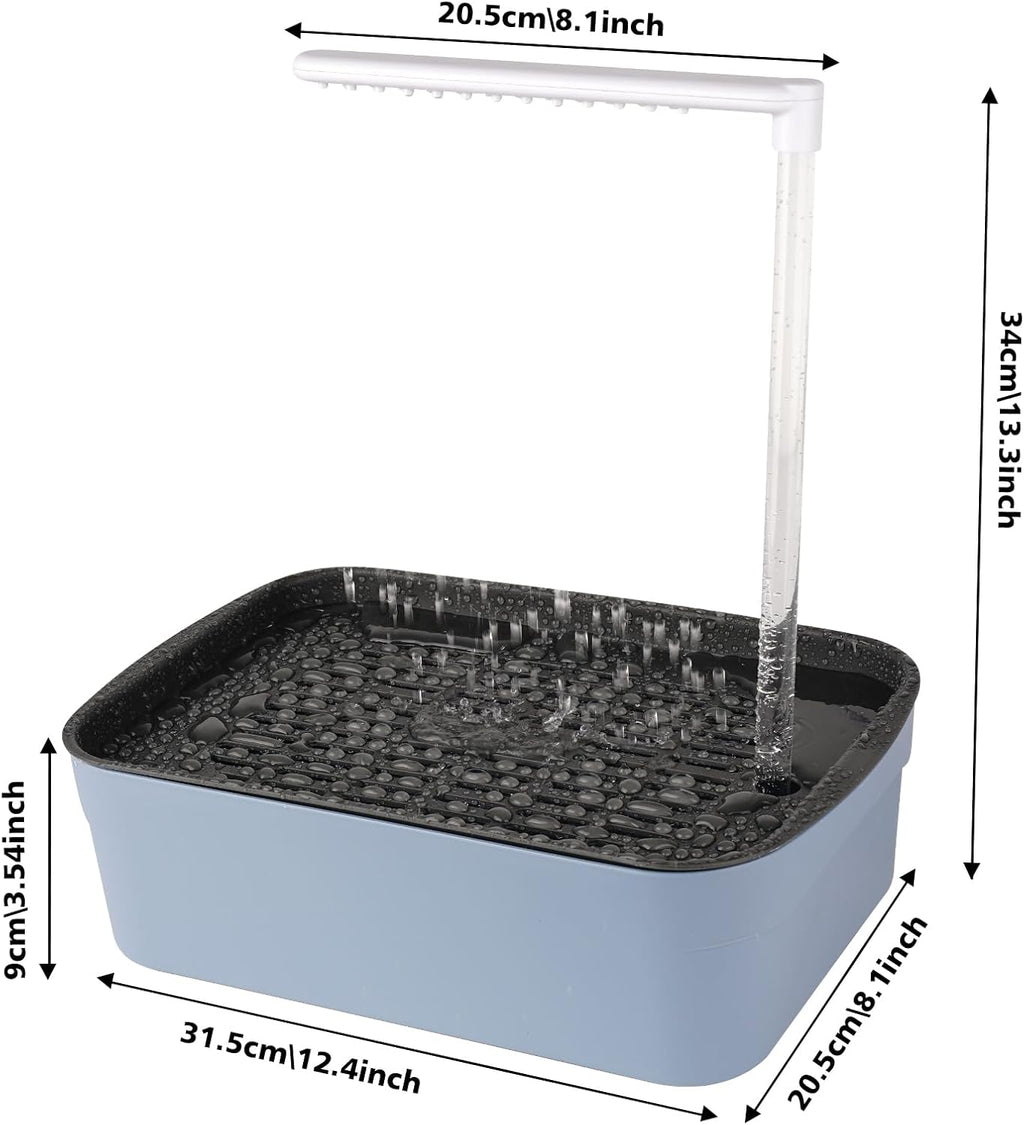 Automatic Bird Bath for Cage Indoor Parrot Bath with Shower Water Circulated Controller Bird Cage Accessory for Parakeets Cockatiel African Grey Lovebird