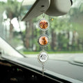 Custom Pet Photo Car Charm, Personalized Pet Memorial Rearview Charm, Paw by Unknown