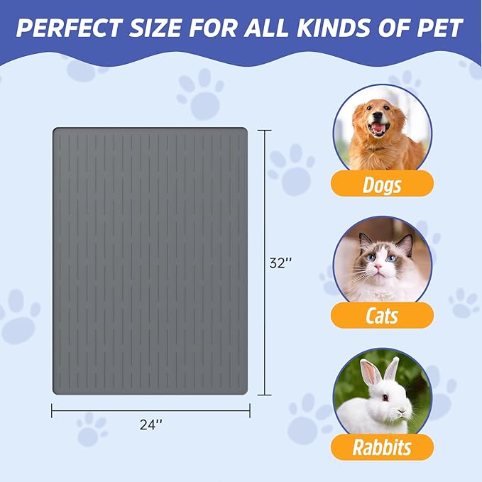 Large Dog Mats for Food and Water - Image 2