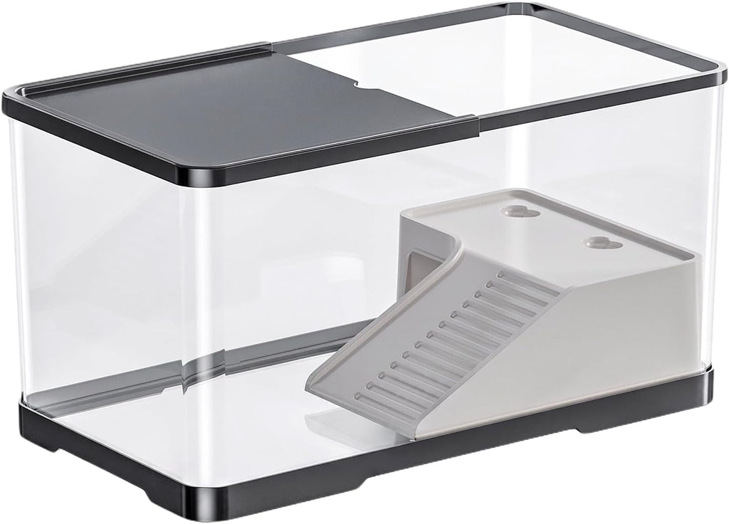 12‑in Turtle Tank, Dry‑Wet Separation with Basking Platform